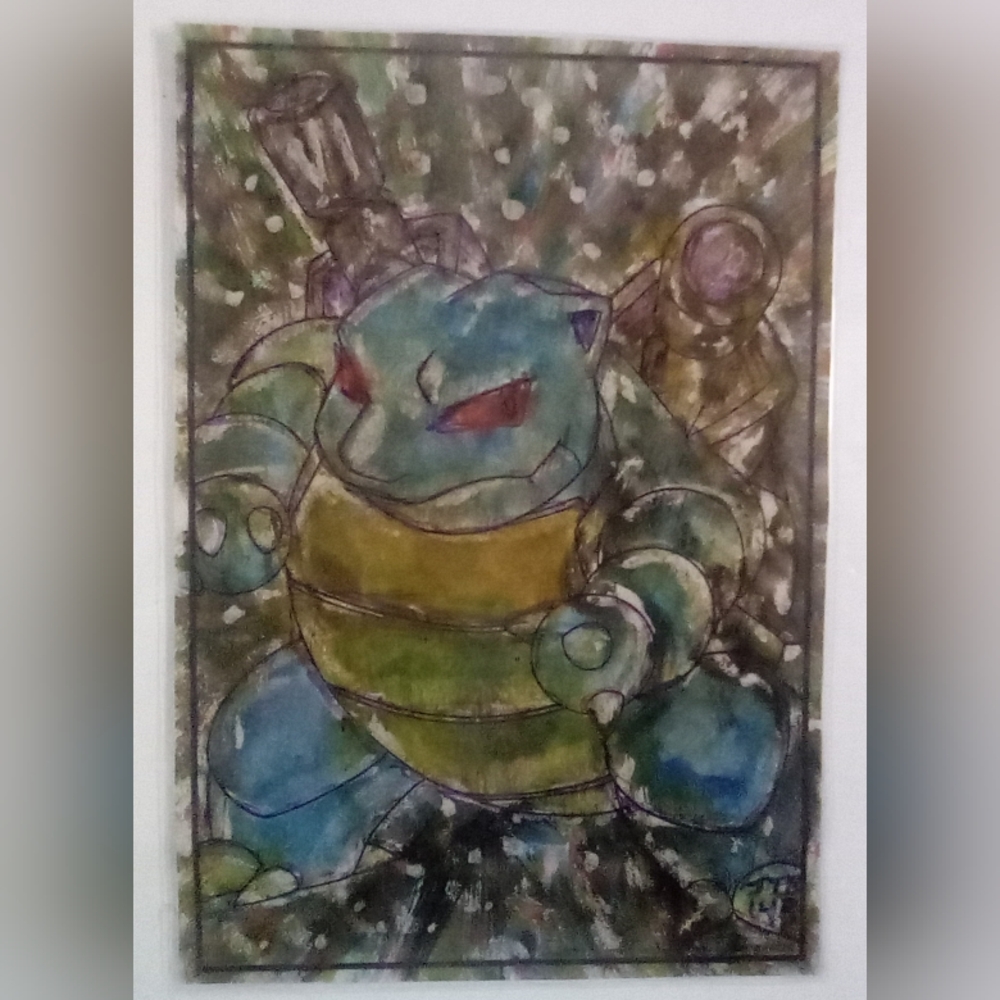 🎨Blastoise Watercolor Painting Art🖼